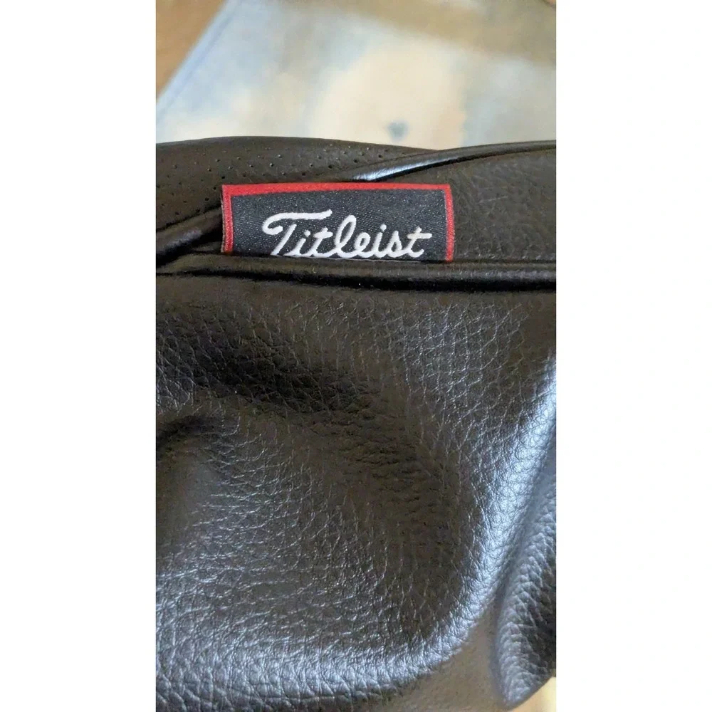 Titleist GT 5 3/7 Wood Fairway Headcovers Black White Vinyl Golf Club Cover Set